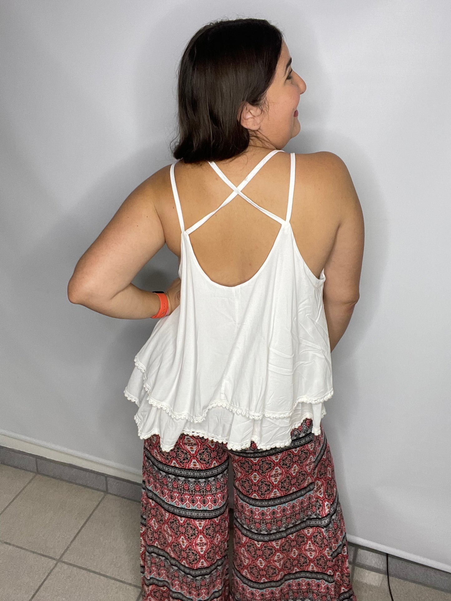 Double Layers White Top