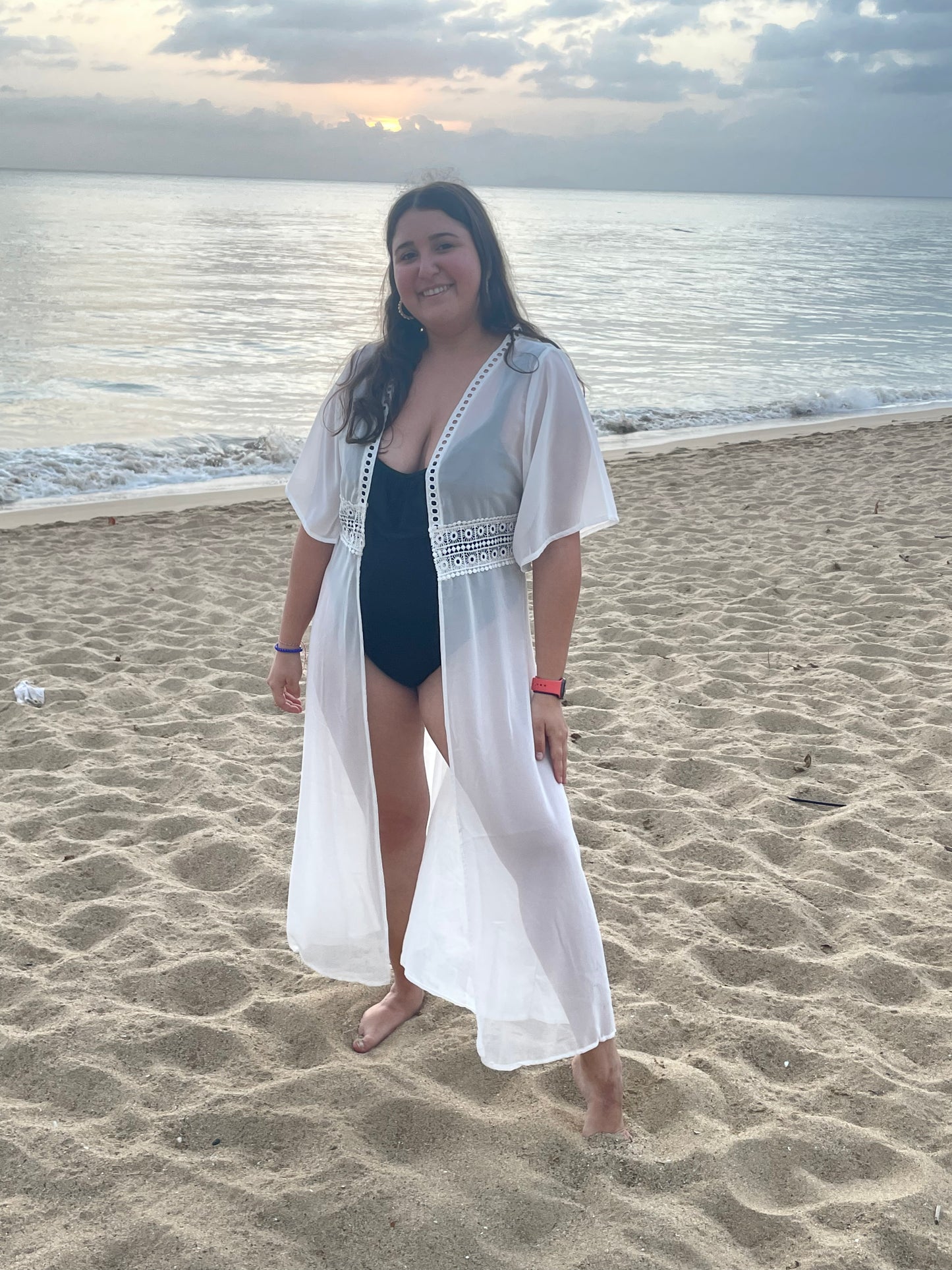 Kimono Solid Long Vest