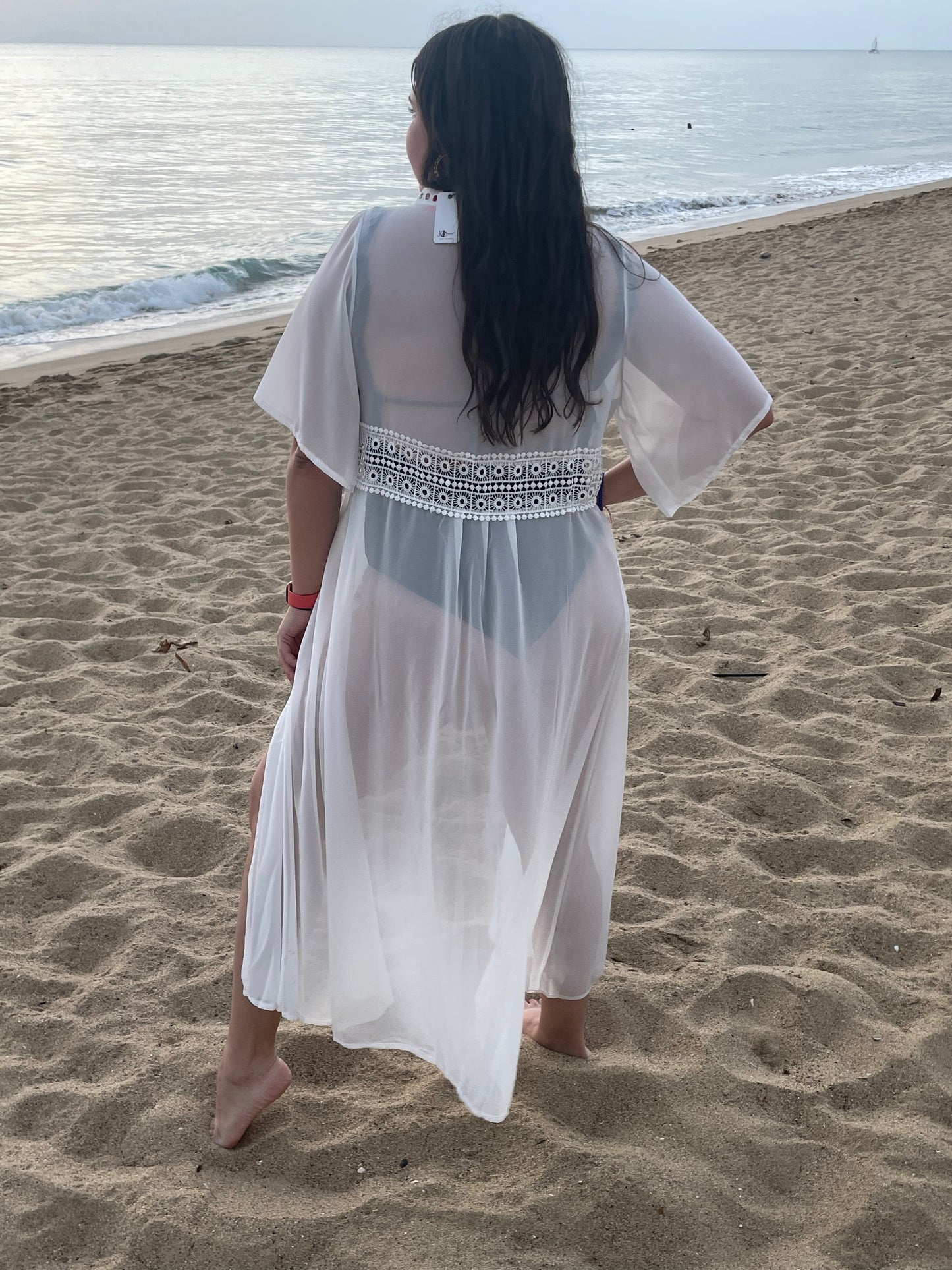 Kimono Solid Long Vest