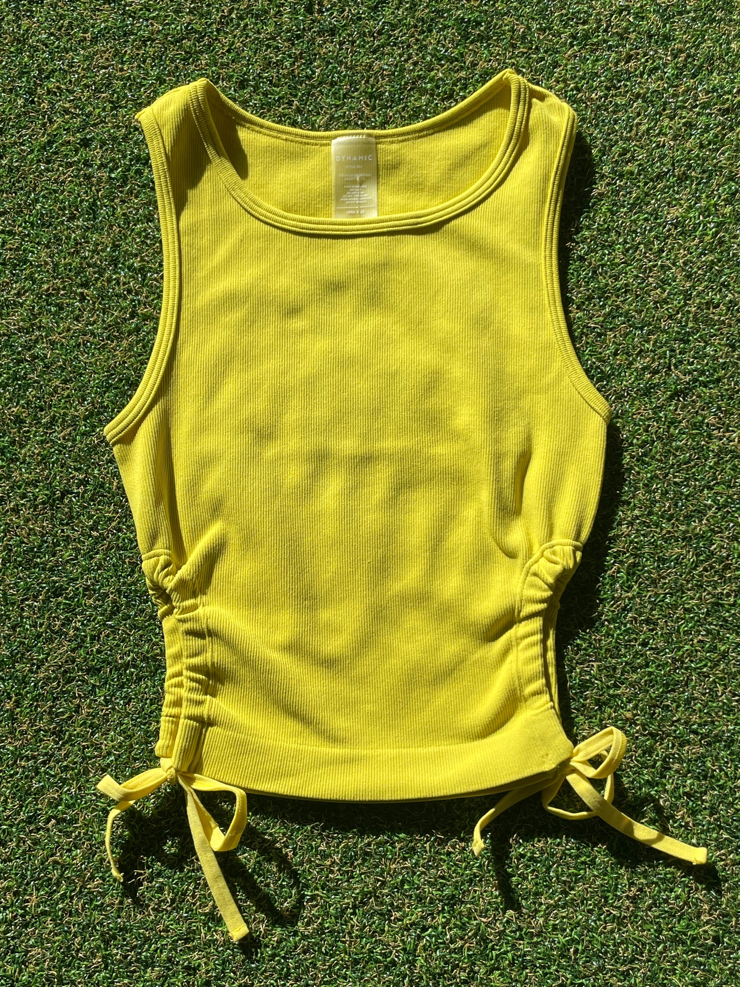 -Scrunched Open Sides Crop Top
