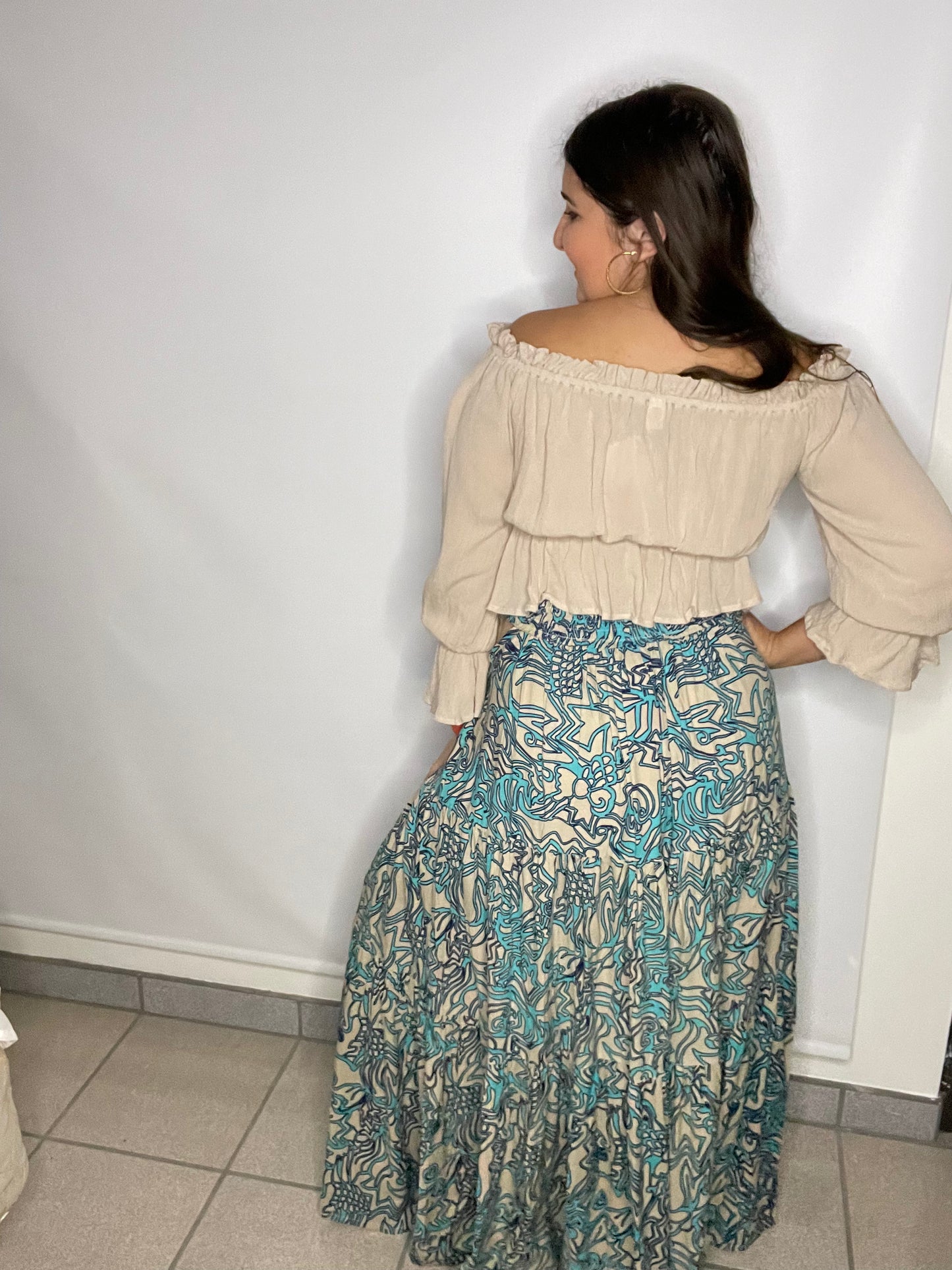 Tiered Maxi Skirt