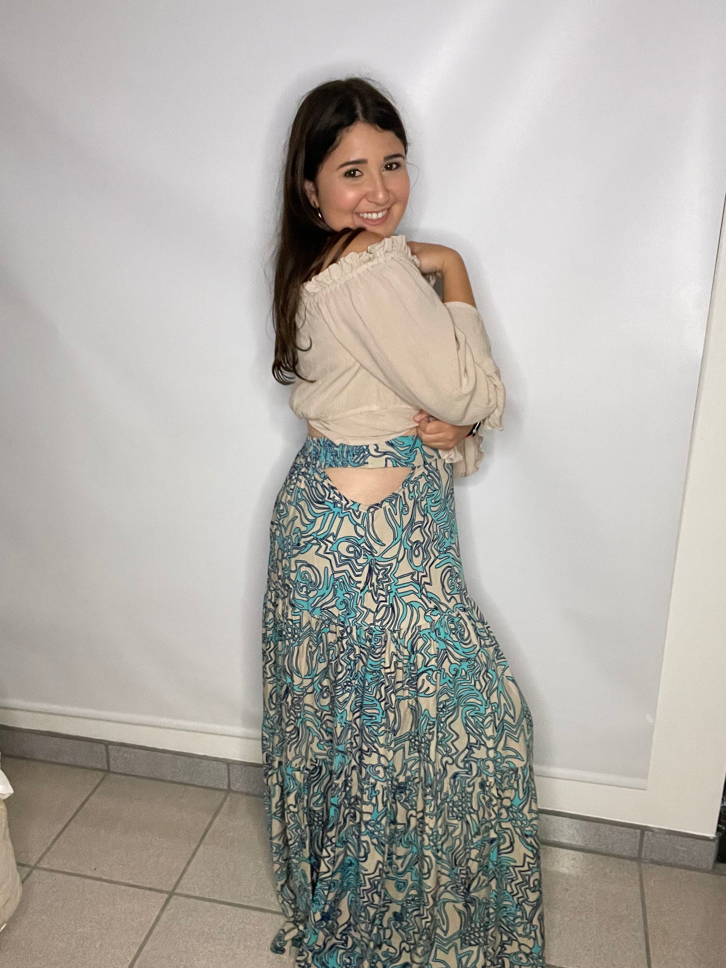 Tiered Maxi Skirt