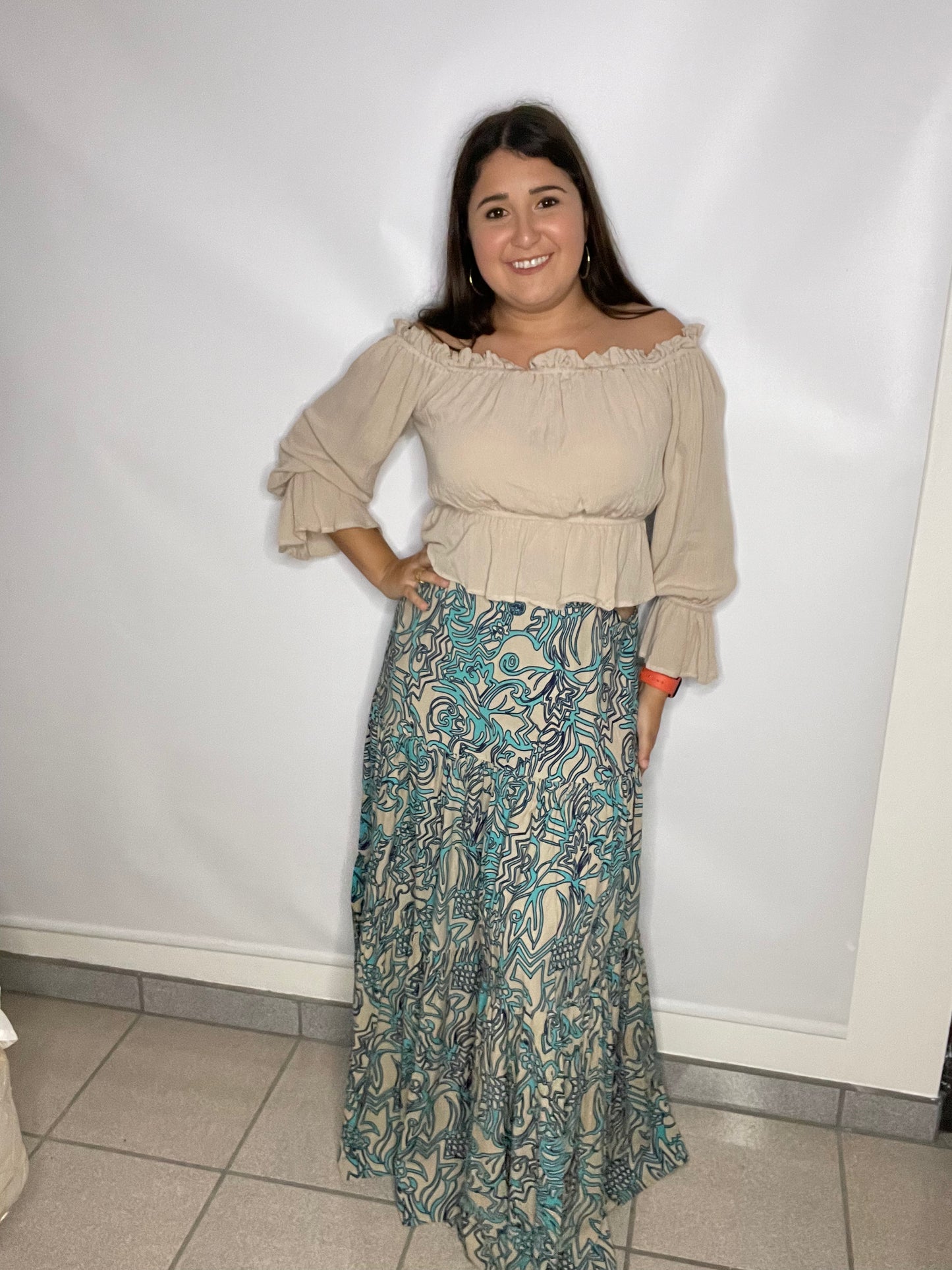 Tiered Maxi Skirt