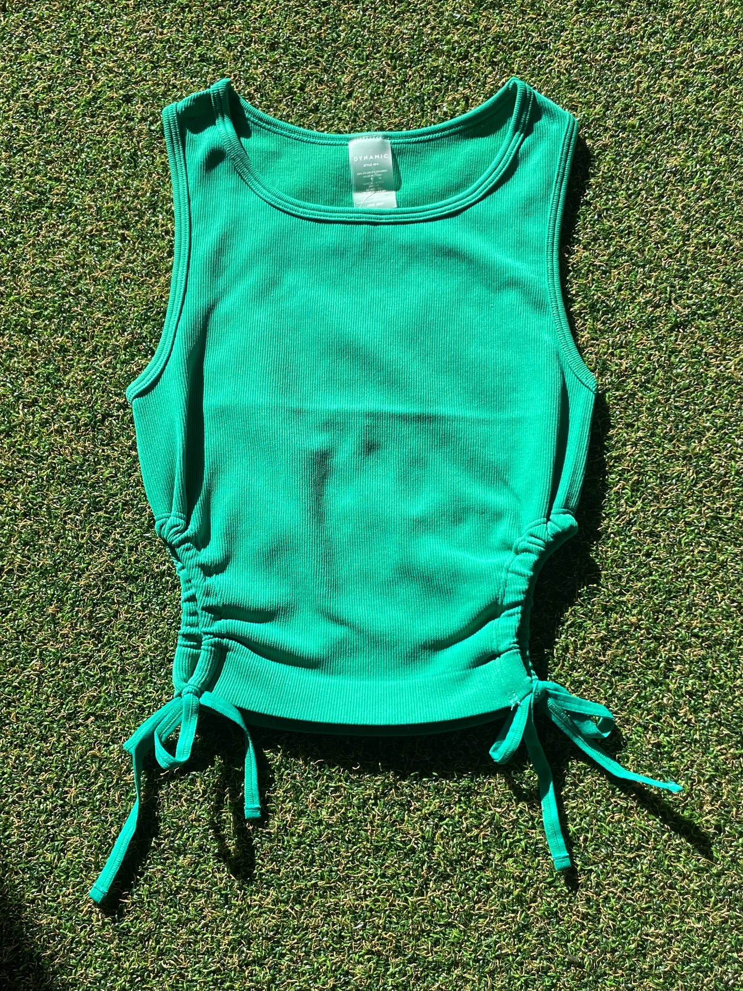 -Scrunched Open Sides Crop Top