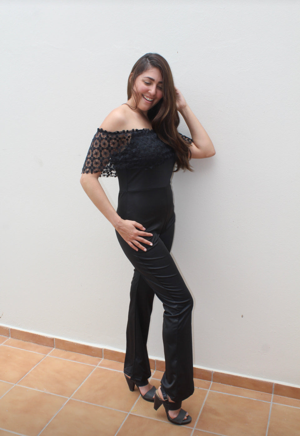 Off shoulder jumpsuit