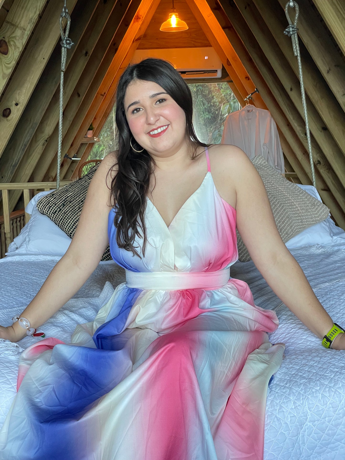Crisscross maxi dress