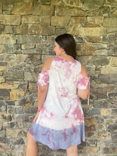 Load image into Gallery viewer, Tie Dye Cold Shoulder Dress
