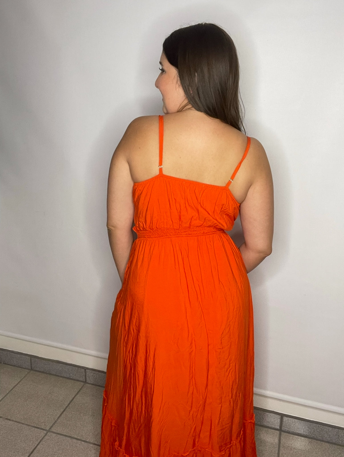 Orange Long Dress