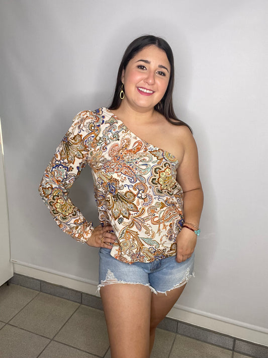 One Sleeve Blouse