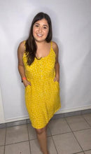 Load image into Gallery viewer, Flowers Yellow Midi Dress
