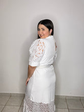 Load image into Gallery viewer, White Elegant Lace Long Dress
