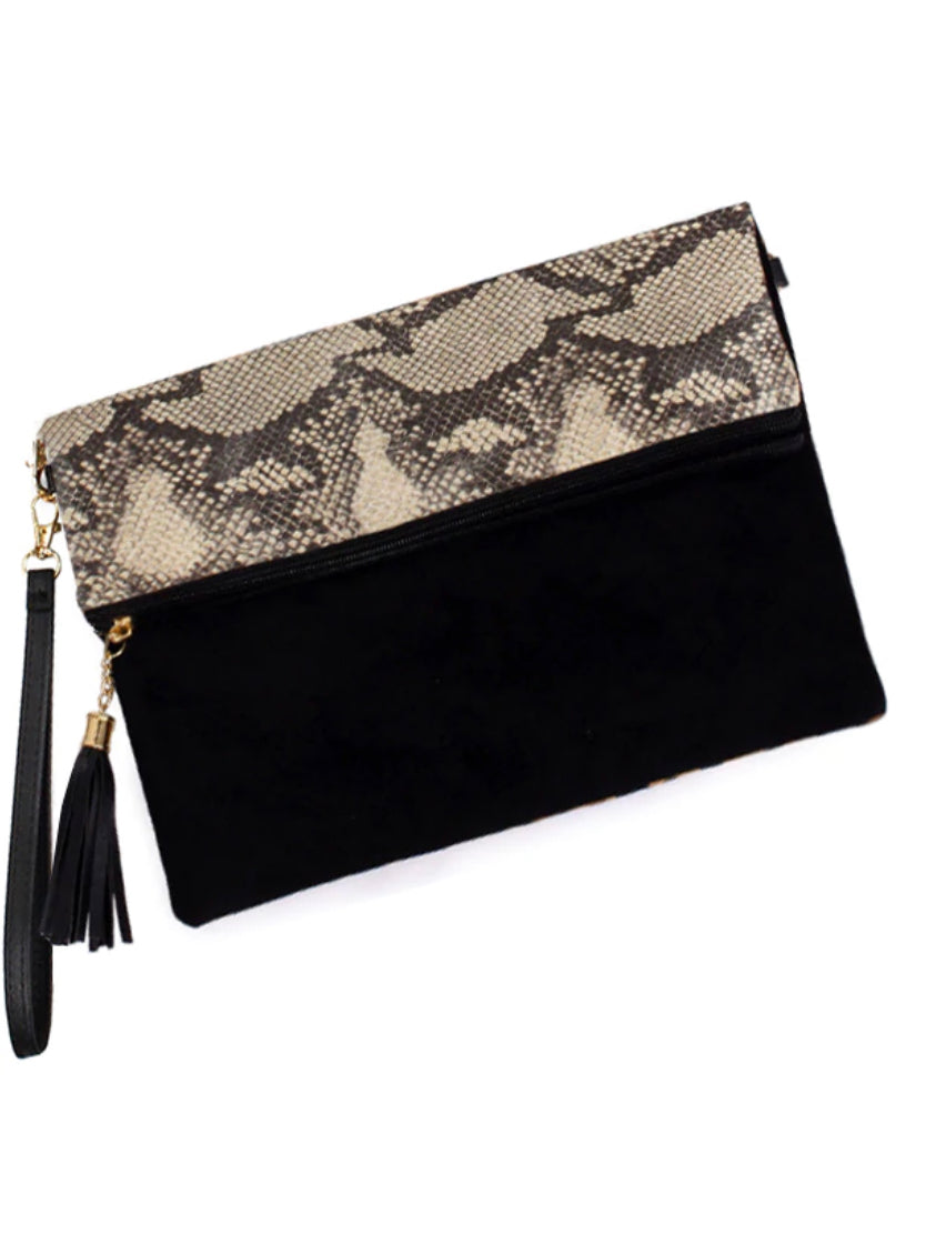Foldover Crossbody & Clutch Bag