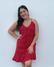 Load image into Gallery viewer, Red Polka Red Dress
