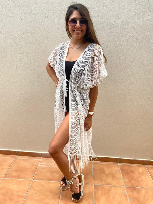 Kimomo & Cover-Ups de encaje y amarrado