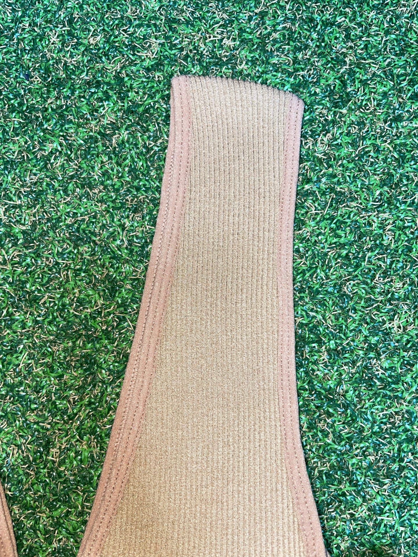 Ribbed V Neck/Back Bodysuit