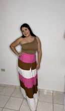 Load image into Gallery viewer, Color Block Long Skirt
