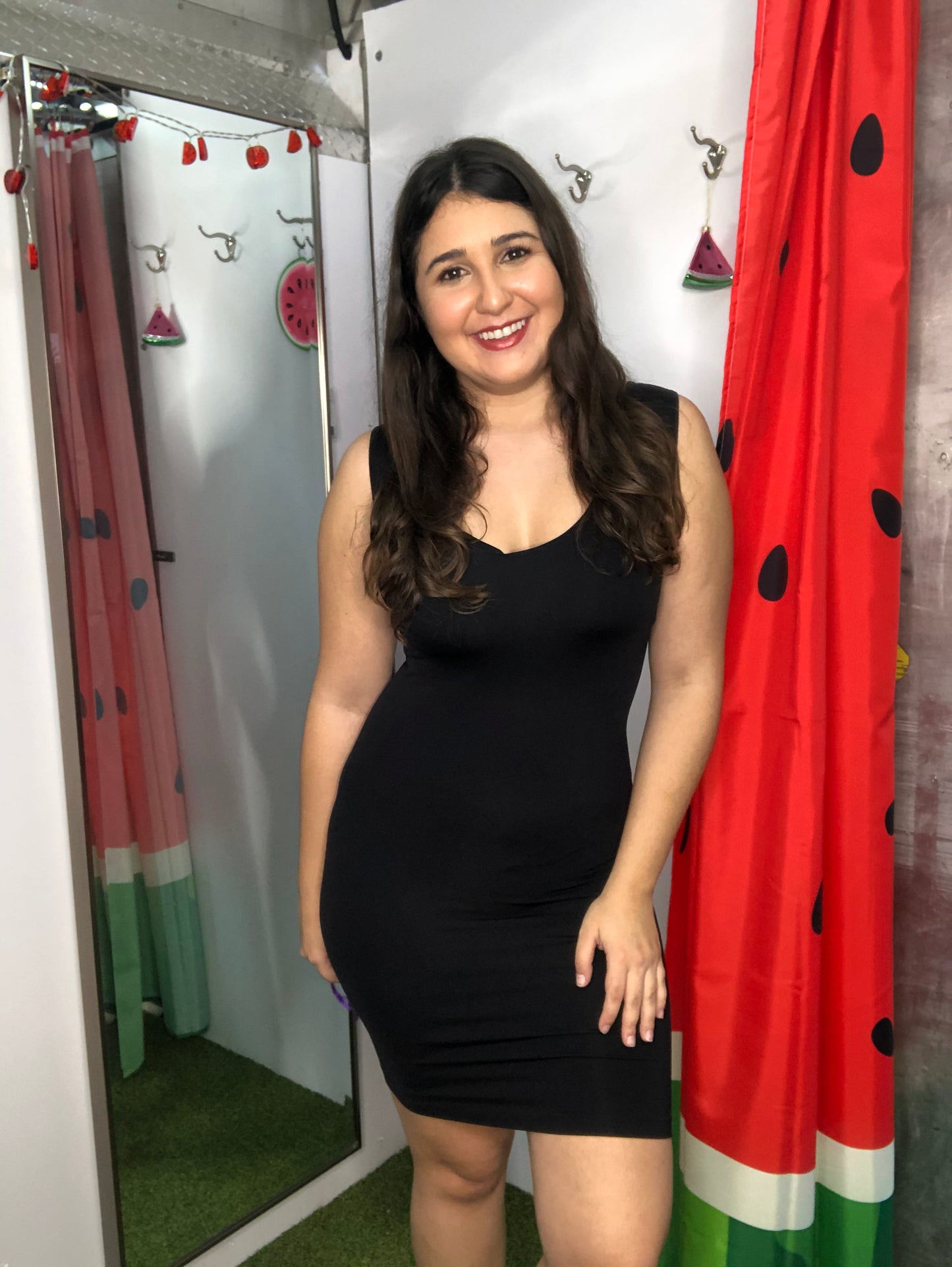 Long Cami Seamless Mini Dress