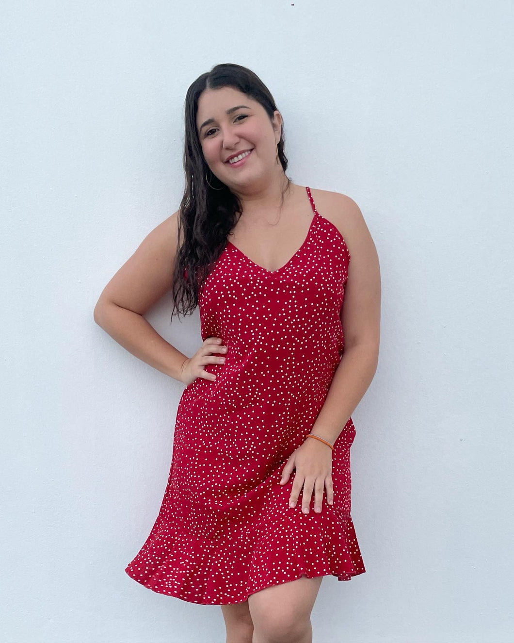 Red Polka Red Dress