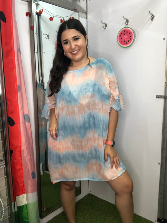 Tie-Dye Swimsuits Cover-ups