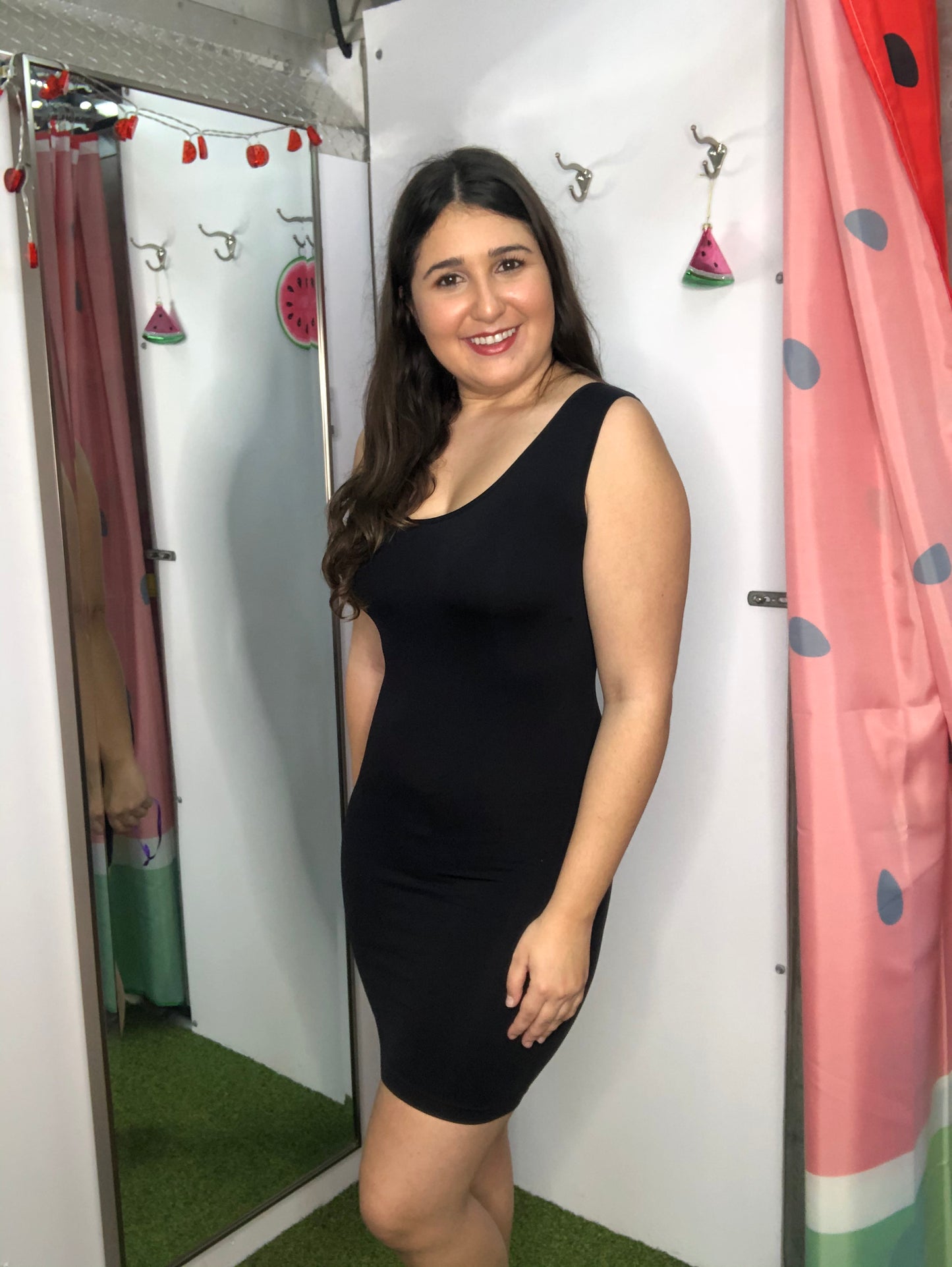 Long Cami Seamless Mini Dress