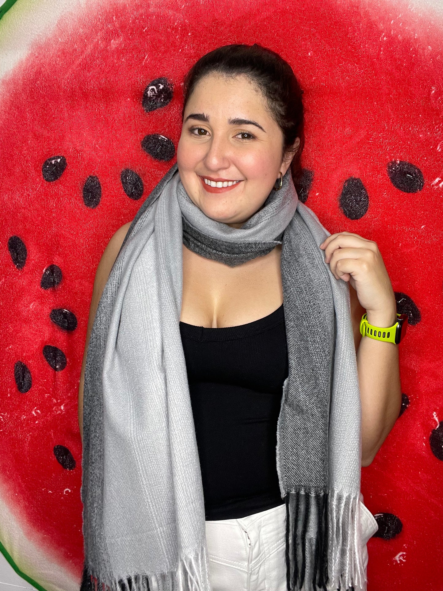 S075: Bufanda termal gris